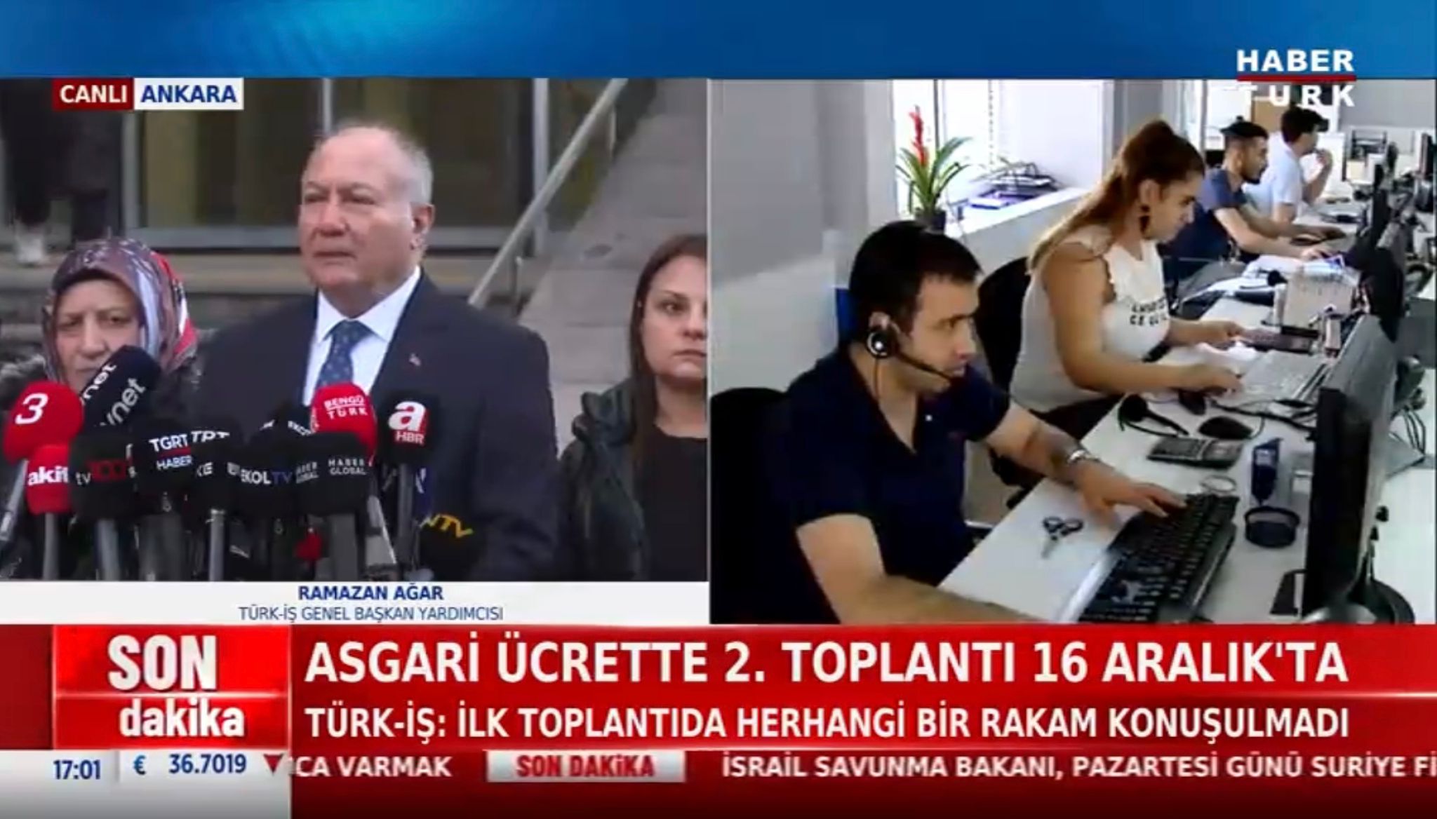 TÜRK-İŞ Genel Başkan Yardımcısı Ramazan AĞAR, 10.12.2024 tarihinde gerçekleştirilen Asgari Ücret Tespit Komisyonu İlk Toplantısının ardından basına aç