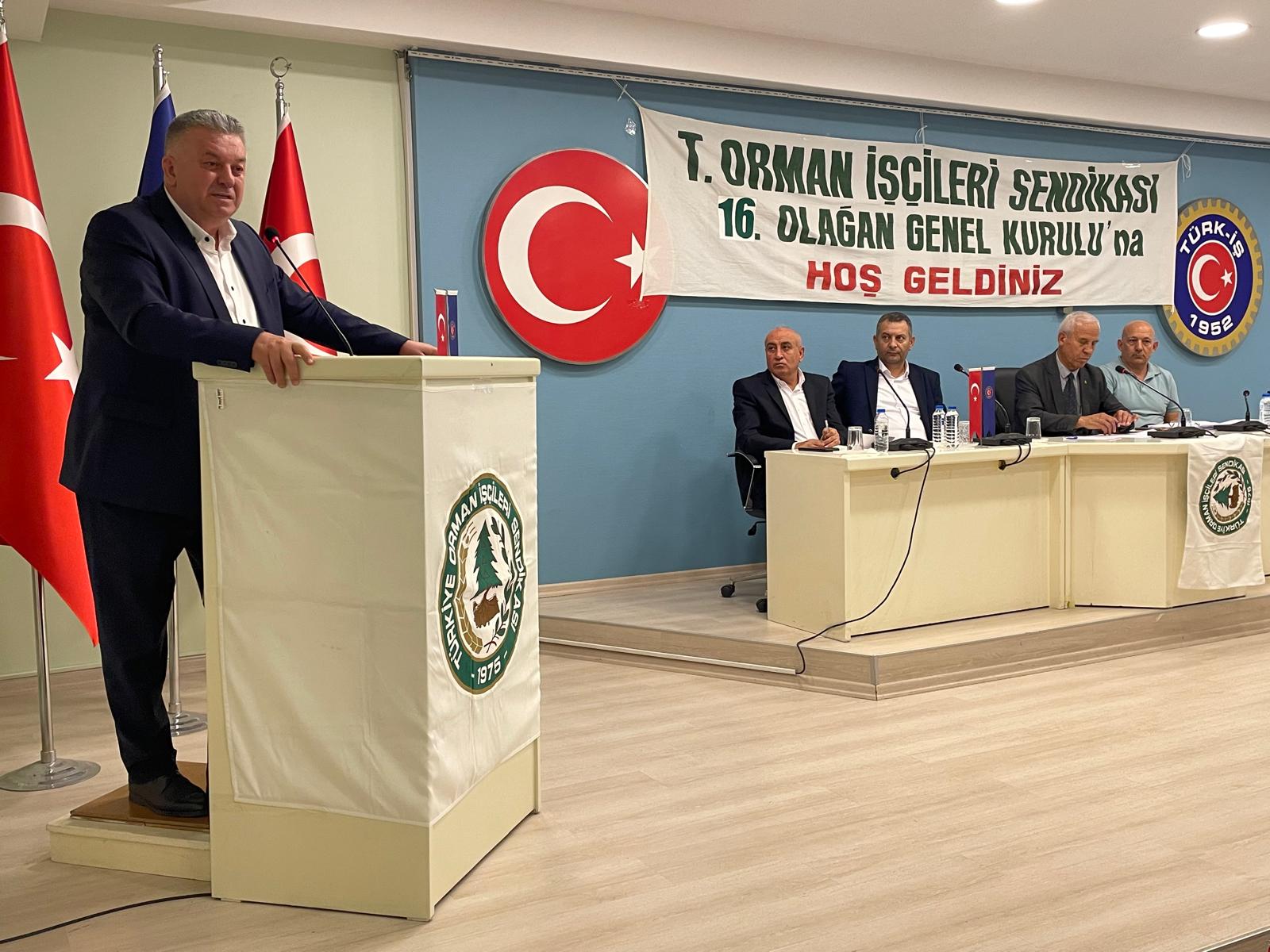 Genel Başkanımız İrfan KABALOĞLU Orman-İş Sendikası 16. Olağan Genel Kuruluna Katıldı