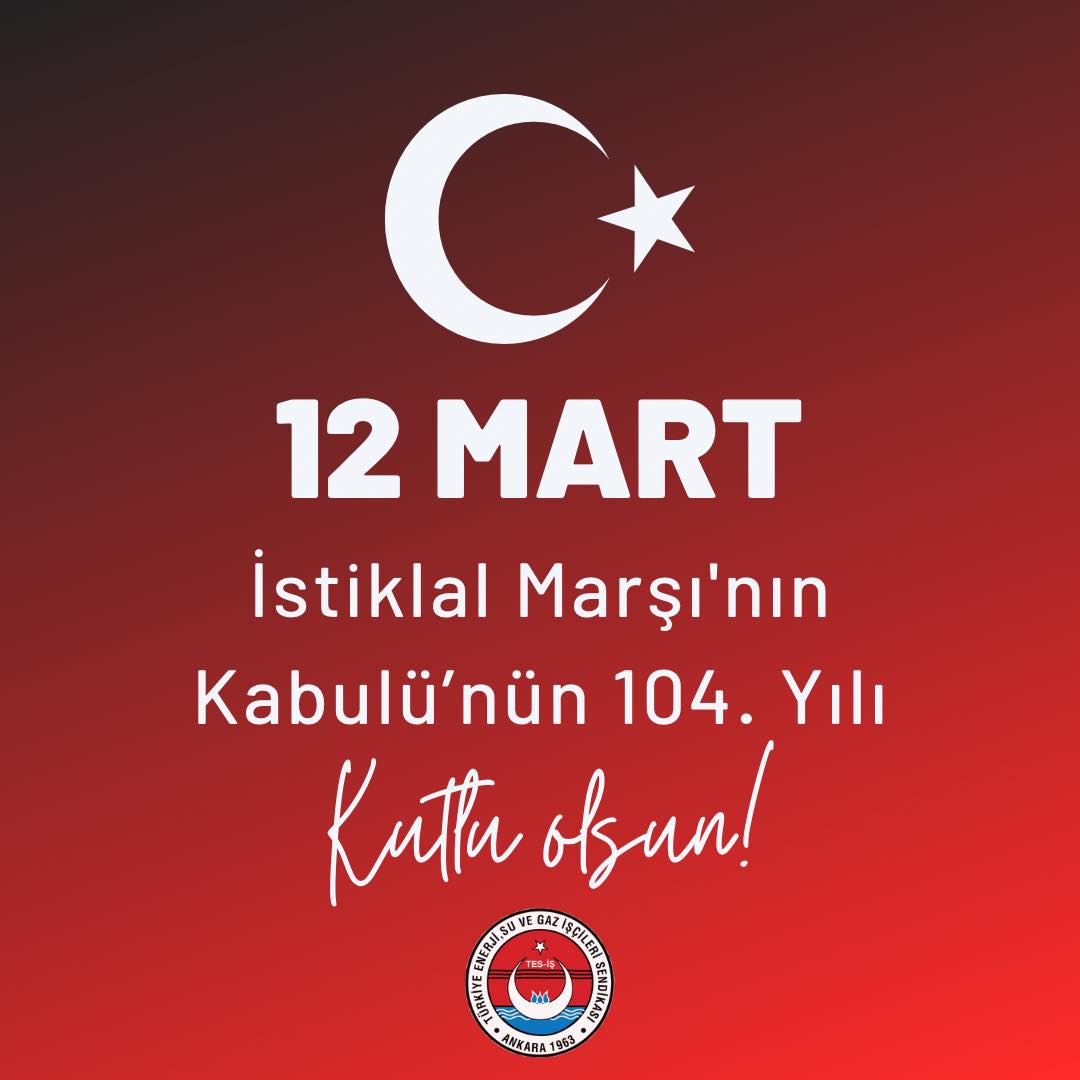 İSTİKLAL MARŞI'MIZIN KABULÜNÜN 104. YILDÖNÜMÜ KUTLU OLSUN