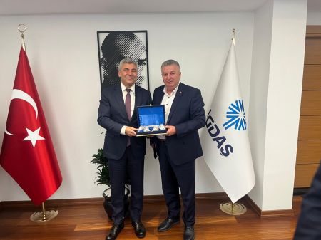 TES-İŞ HEYETİNDEN İGDAŞ GENEL MÜDÜRÜ NİHAT NARİN’E HAYIRLI OLSUN ZİYARETİ