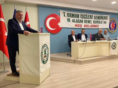 Genel Başkanımız İrfan KABALOĞLU Orman-İş Sendikası 16. Olağan Genel Kuruluna Katıldı