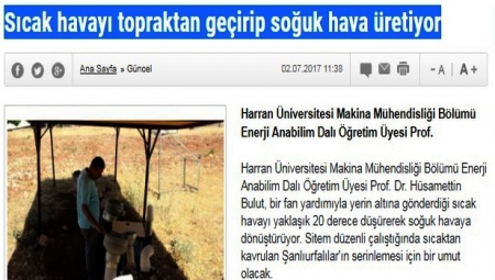 SICAK HAVAYI TOPLAKLA SOĞUTMA