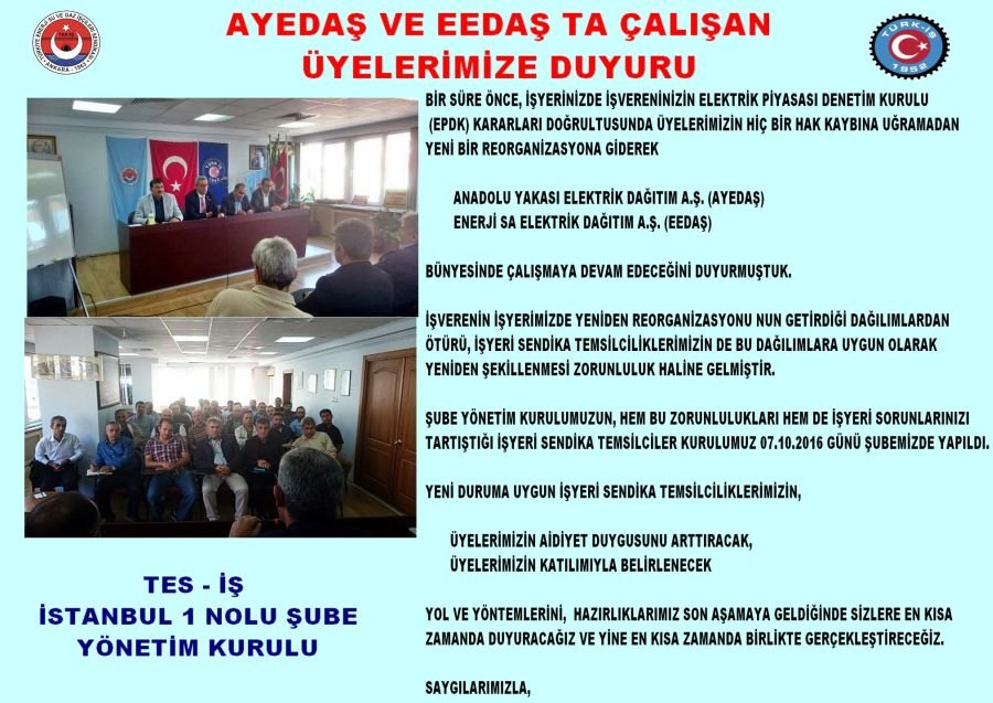 AYEDAŞ BİLGİLENDİRME