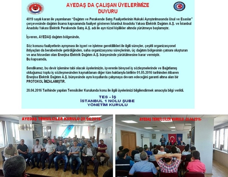 AYEDAŞ BİLGİLENDİRME TOPLANTISI