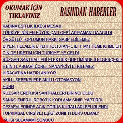 30 KASIM 2021 BASINDAN HABERLER