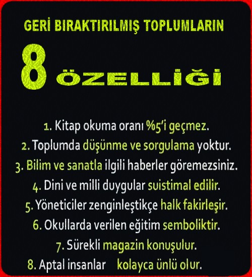 8 ÖZELLİK