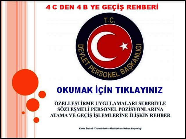 4 C DEN 4 B YE GEÇİŞ REHBERİ