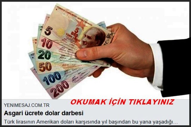 ASGARİ ÜCRETE DOLAR DARBESİ