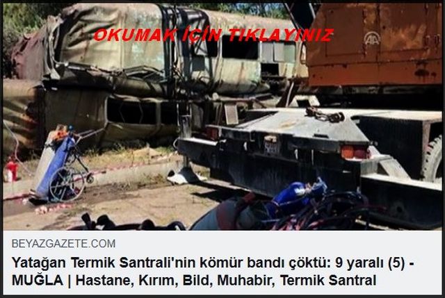 YATAĞAN TERMİK SANTRALİNDE