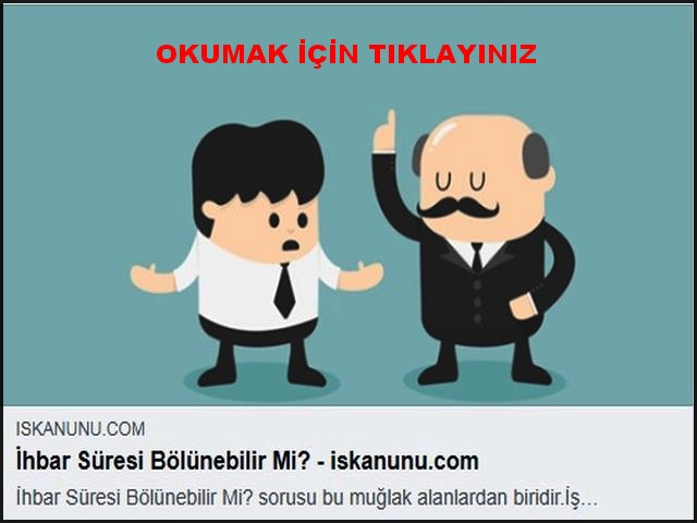 İHBAR SÜRESİ BÖLÜNEBİLİRMİ