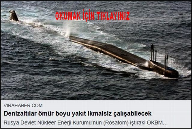 DENİZ ALTILAR ÖMÜRBOYU YAKIT İKMALSİZ ÇALIŞACAK