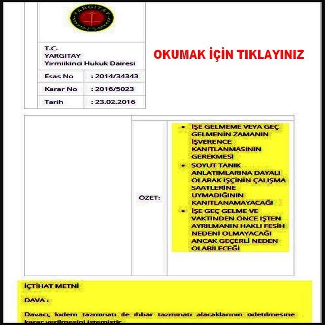 VAKTİNDEN ÖNCE İŞTEN AYRILMANIN GEÇERLİ FESİ NEDEN OLABİLECEĞİ