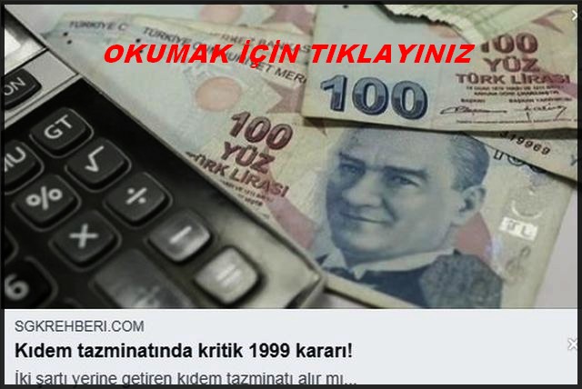 KIDEM TAZMİNATINDA KRİTİK 1990 KARARI