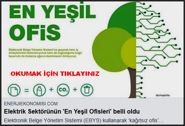 ELEKTRİK SEKTÖRÜNÜN EN YEŞİL OFİSLERİ BELLİ OLDU