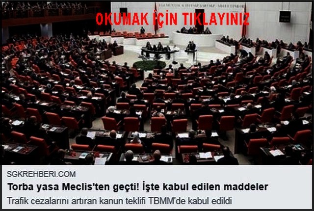 TORBA YASA MECLİSTEN GEÇTİ