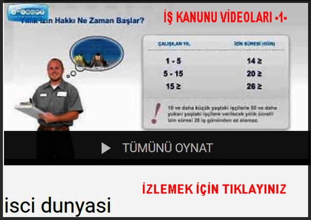 İŞ KANUNU VİDEOLARI 1