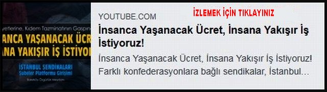 İNSANCA YASANACAK ÜCRET