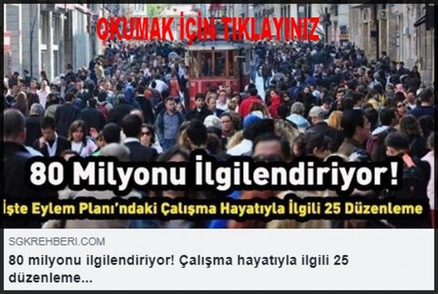 80 MİLYONU İLGİLENDİRİYOR