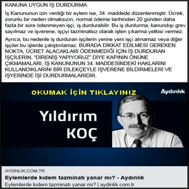 EYLEMLERDE KIDEM TAZMİNATI YANARMI