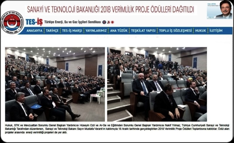 2018 ENERJİ VERİMLİLİK ÖDÜLLERİ VERİLDİ