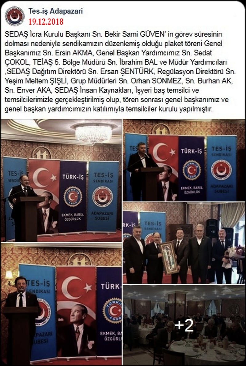 TES İŞ SAKARYA DA TÖREN