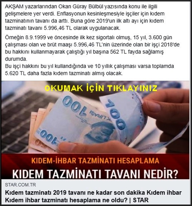 KIDEM TAZMİNATI TAVANI NEDİR