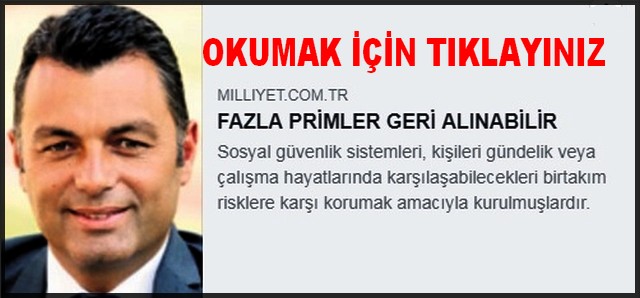 FAZLA PRİMLER GERİ ALINABİLİR