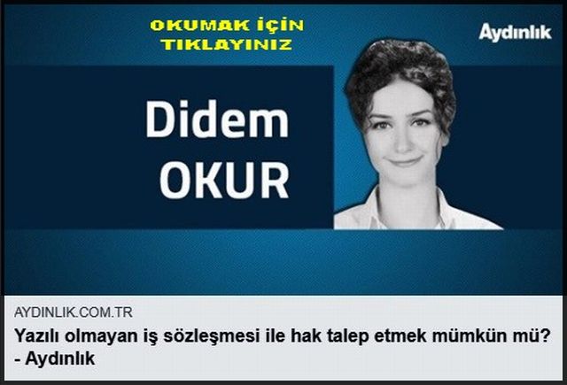 YAZILI OLMAYAN İŞ SÖZLEŞMESİ İLE HAK TALEP ETMEN MÜMKÜNMÜ