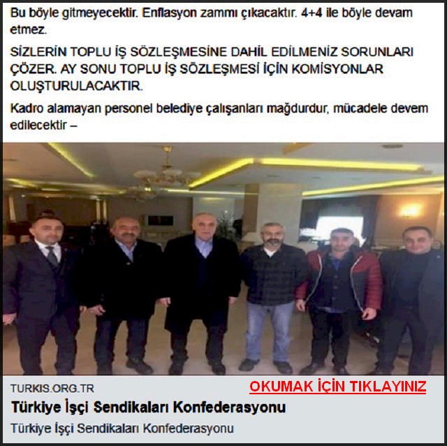 ATALAY KADRO ALAN İŞÇİLERLE BULUŞTU