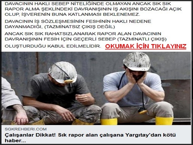 SIK RAPOR ALANLAR DİKKAT