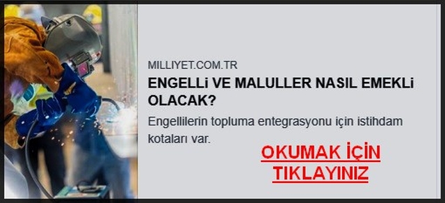 ENGELLİ VE MALÜLLER NASIL EMEKLİ OLACAK