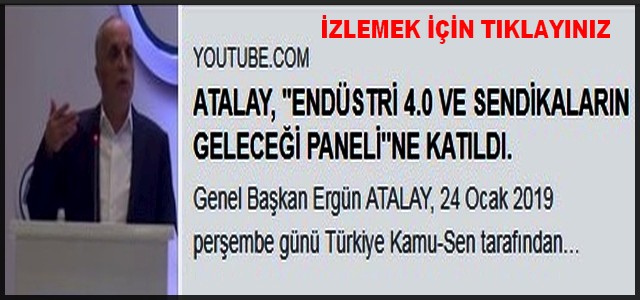 ATALAY ENDÜSTRİ 4.0 PANELİNDE