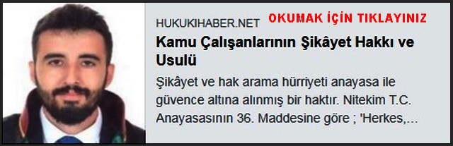 KAMU ÇALIŞANLARININ ŞİKAYET HAKKI