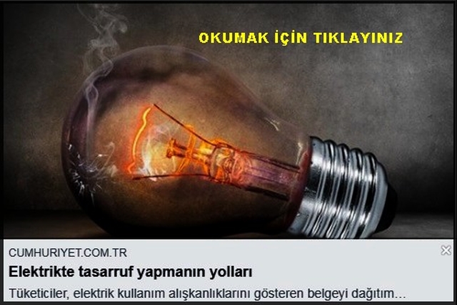 ELEKTRİK DE TASARRUF YOLLARI