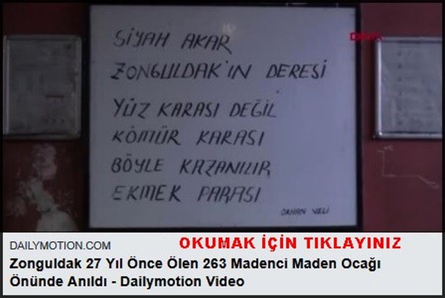 KOZLU DA ÖLEN İŞÇİLER ANILDI