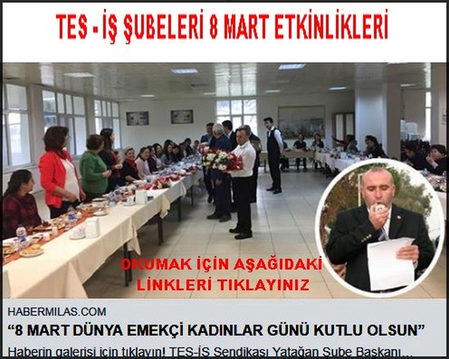 8 MART ETKİNLİKLERİ