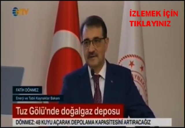 TUZ GÖLÜNDE DOĞALGAZ DEPOSU