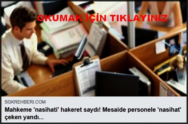 MAHKEME NASİHATİ HAKARET SAYDI