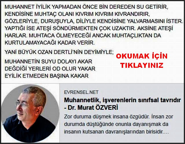 MUHANNET LİK İŞVERENLERİN SINIFSAL TAVRIDIR