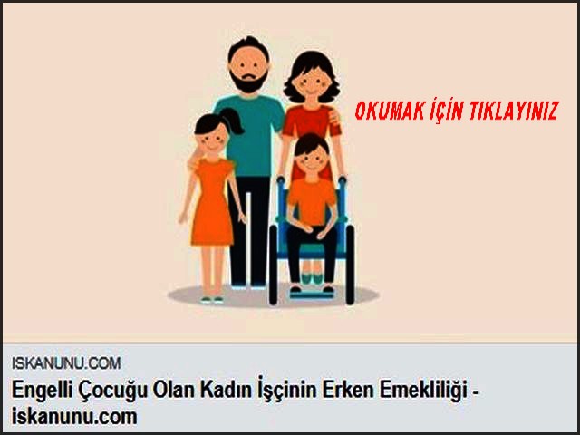 ENGELLİ ÇOCUĞU OLAN