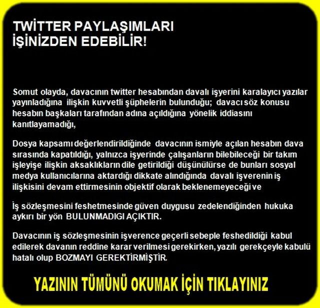 TWITTER PAYLAŞIMLARI İŞİNİZDEN EDEBİLİR