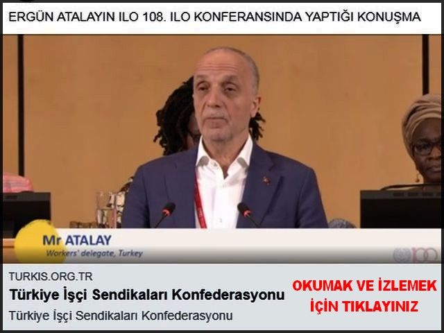 ERGÜN ATALAYIN ILO DAKI KONUŞMASI