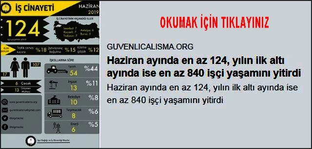 HAZİRAN AYINDA Kİ İŞ CİNAYETİ