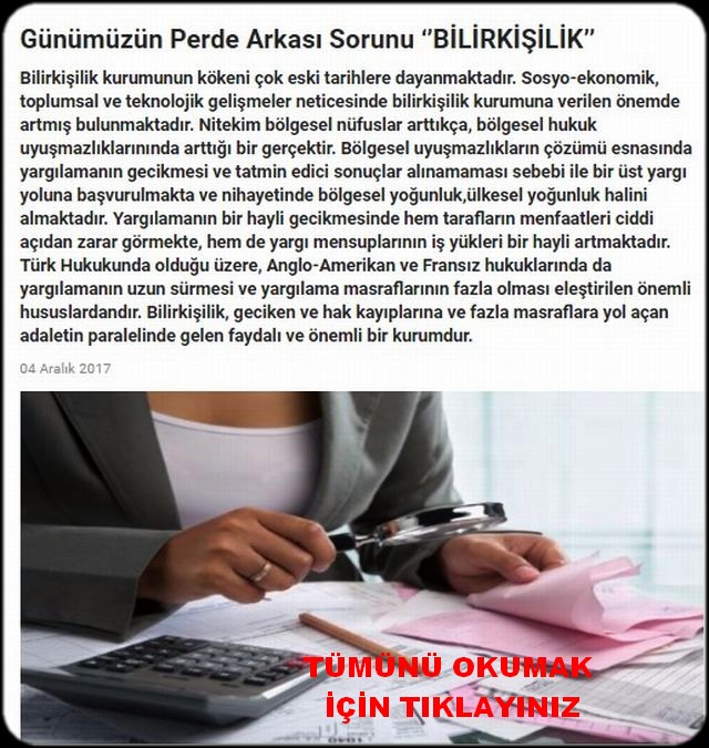 GÜNÜMÜZÜN PERDE ARKASI