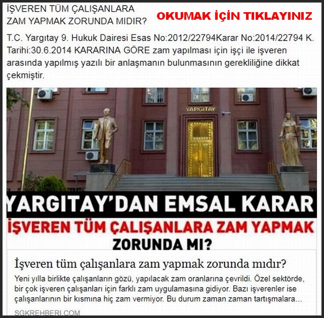 İŞVEREN ZAM YAPMAK MECBURİYETİNDEMİ