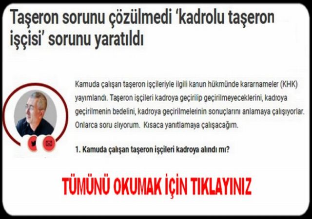 TEŞİRIN SORUNU CÖZÜLMEDİ