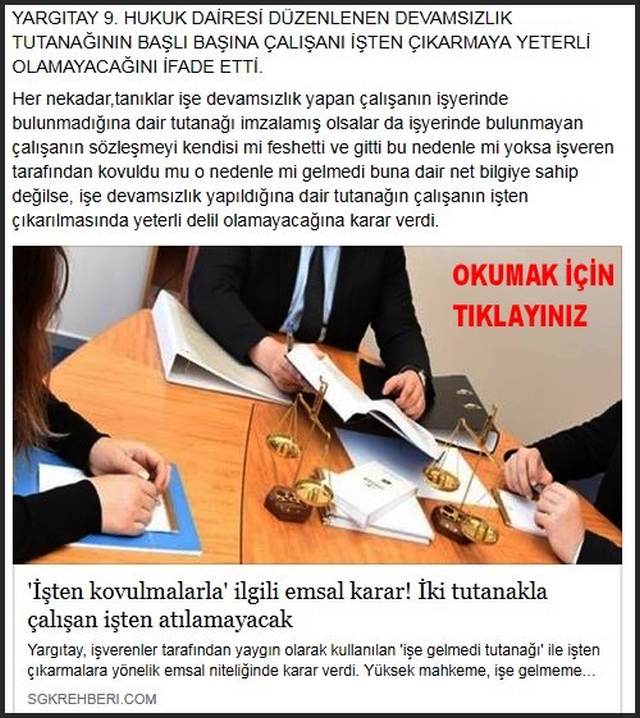 İKİ TUTANAKLA İŞÇİ ATILAMAYACAK