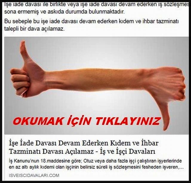 İŞE İADE DAVASI DEVAM EDERKEN KIDEM TAZMİNATI 