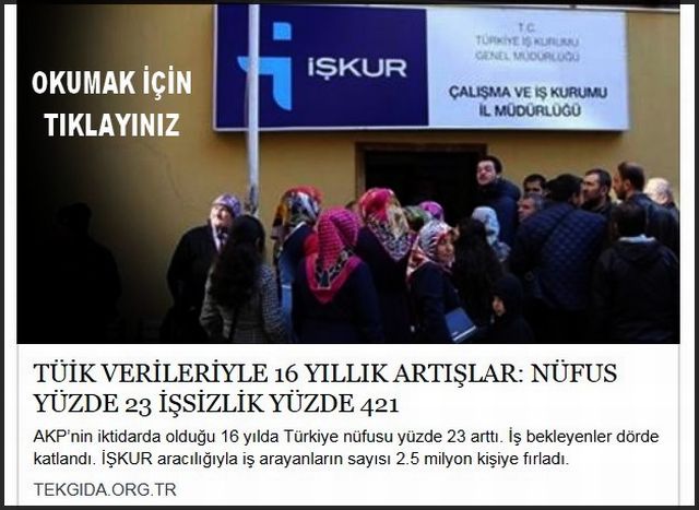 NÜFUS YÜZDE 23 İŞSİZLİK YÜZDE 421