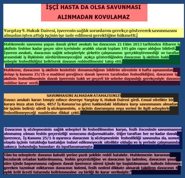 İŞÇİ HASTA OLSADA